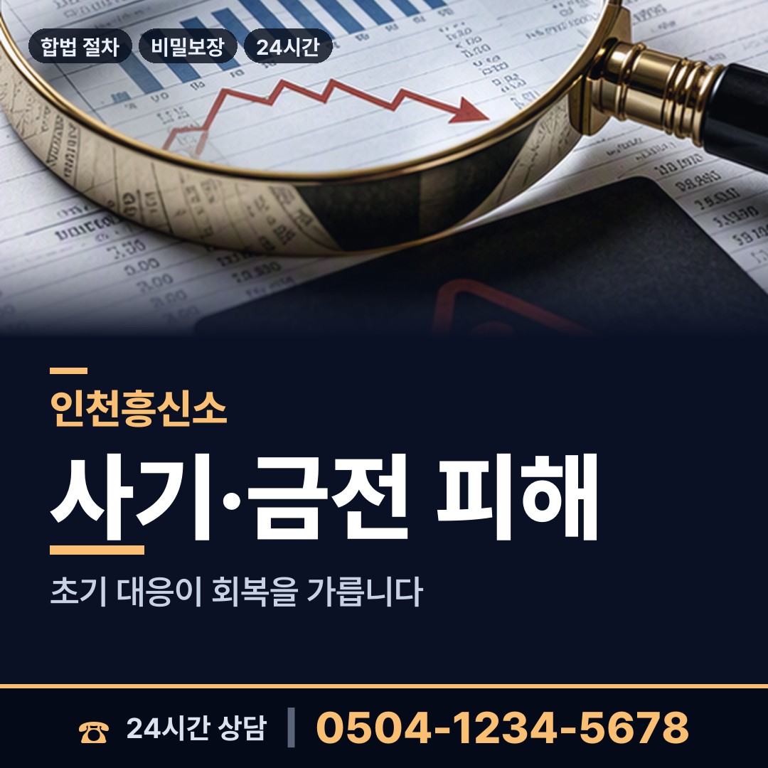 인천 남촌도림동 투자사기조사 상담 안내